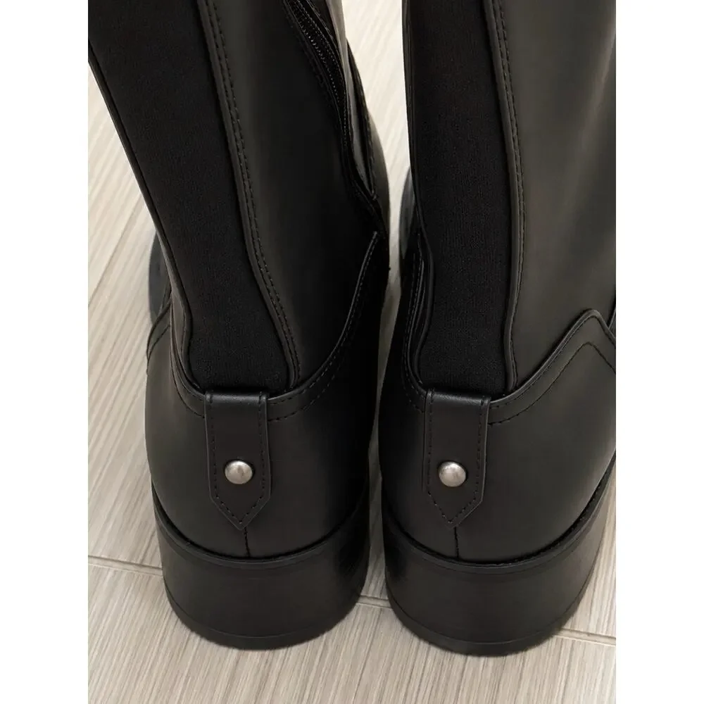 Toetos Hope Black Over-The-Knee Boots Size 9 NWOB